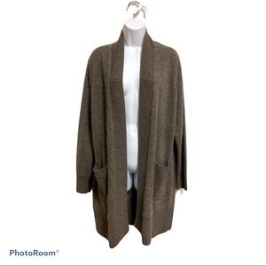 Banana Republic Brown Cashmere Duster Cardigan
